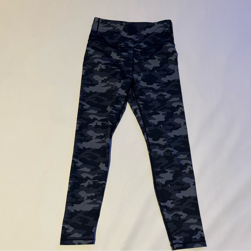 Fila Kids Black and Gray Camouflage Leggings